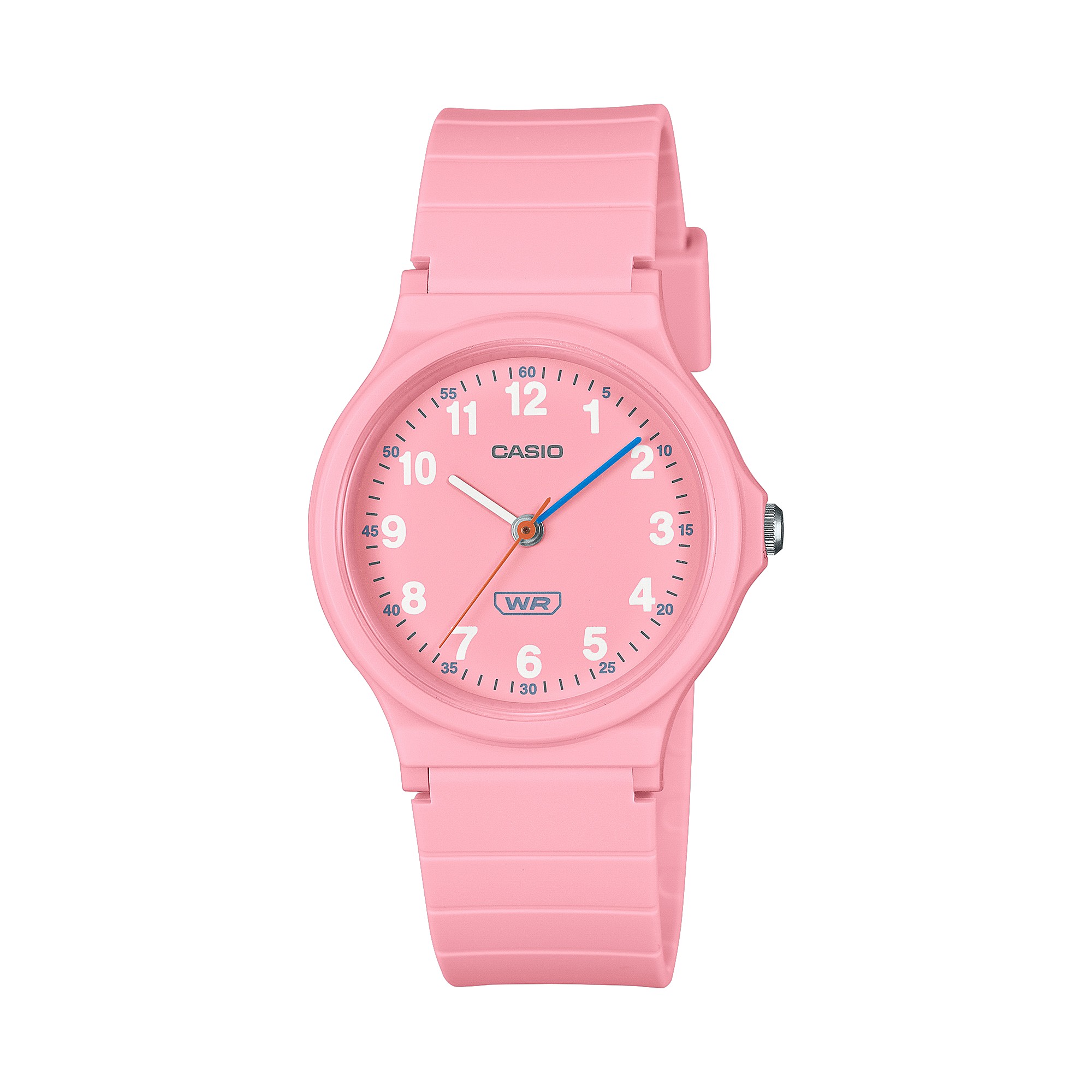 CASIO MID YEAR SALE นาฬิกาคาสิโอ พร้อมส่ง นาฬิกาข้อมือ นาฬิกากันน้ำ นาฬิกาของแท้ BTS ประกันศูนย์ CMG 1 ปี รุ่น LQ-24B-4B นาฬิกาสีชมพู