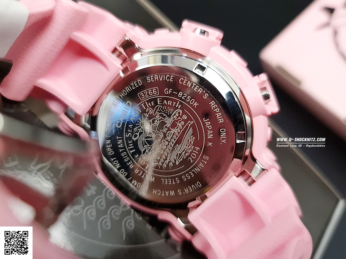CASIO G-SHOCK นาฬิกาข้อมือ นาฬิกากันน้ำ นาฬิกาของแท้ ประกันศูนย์ CMG 1 ปี รุ่น GF-8250K-4JR นาฬิกาสีชมพู