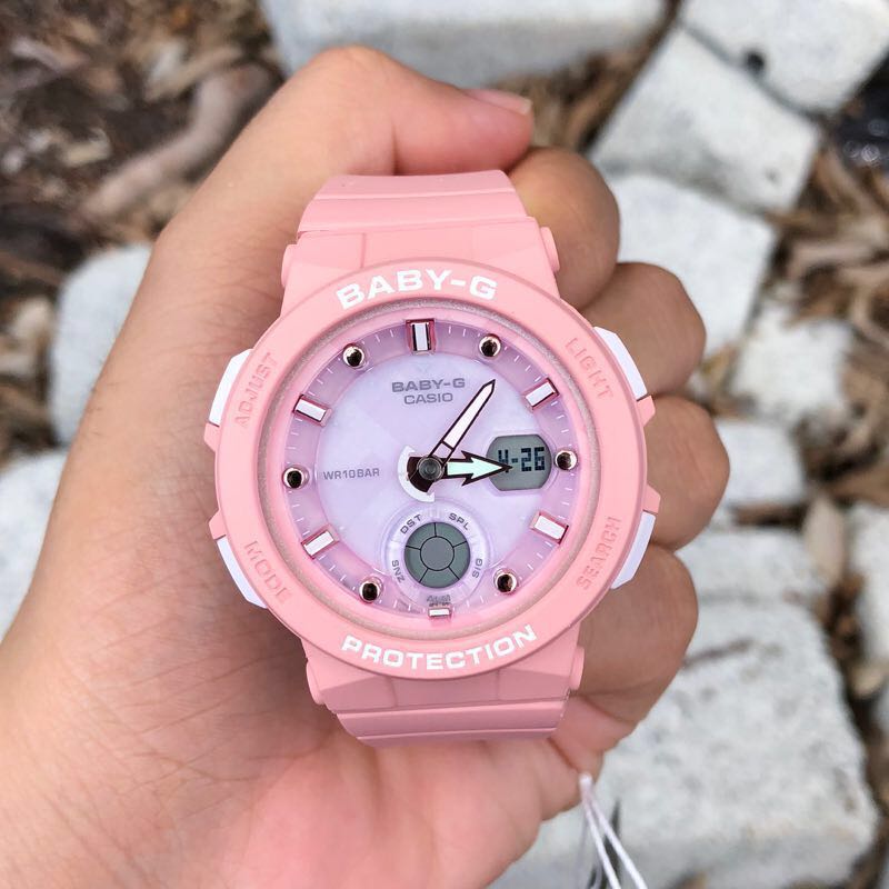 CASIO BABY-G นาฬิกาข้อมือ นาฬิกากันน้ำ นาฬิกาของแท้ ประกันศูนย์ CMG 1 ปี รุ่น BGA-250-4A นาฬิกาสีส้ม