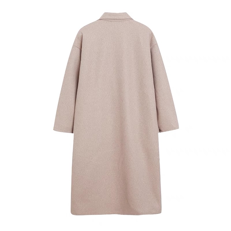 Lutique เสื้อโค้ทวูล Trench coat เสื้อโค้ทเฟอร์ โค้ทสักหลาดสีเบจ แบรนด์ LUTIQUE