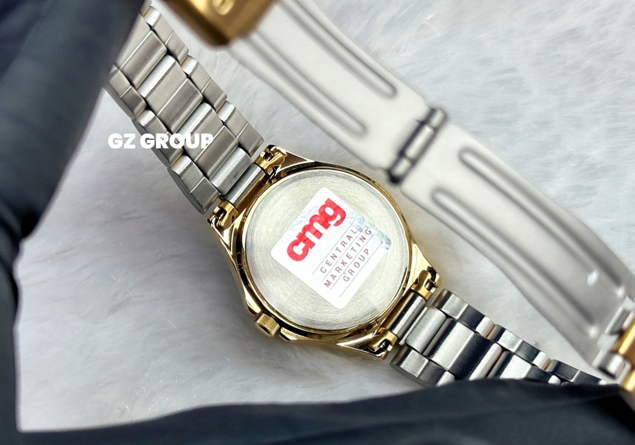 CASIO MID YEAR SALE นาฬิกาคาสิโอ พร้อมส่ง นาฬิกาข้อมือ นาฬิกากันน้ำ นาฬิกาของแท้ BTS ประกันศูนย์ CMG 1 ปี รุ่น LTP-1130N-7B นาฬิกาสีทอง