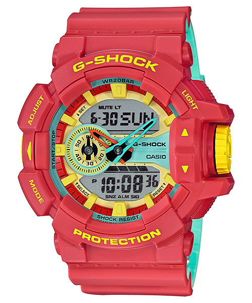 CASIO G-SHOCK นาฬิกาข้อมือ นาฬิกากันน้ำ นาฬิกาของแท้ ประกันศูนย์ CMG 1 ปี รุ่น GA-400CM-4A นาฬิกาสีแดง