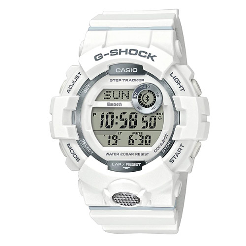 CASIO G-SHOCK นาฬิกาข้อมือ นาฬิกากันน้ำ นาฬิกาของแท้ ประกันศูนย์ CMG 1 ปี รุ่น GBD-800-7 นาฬิกาสีขาว