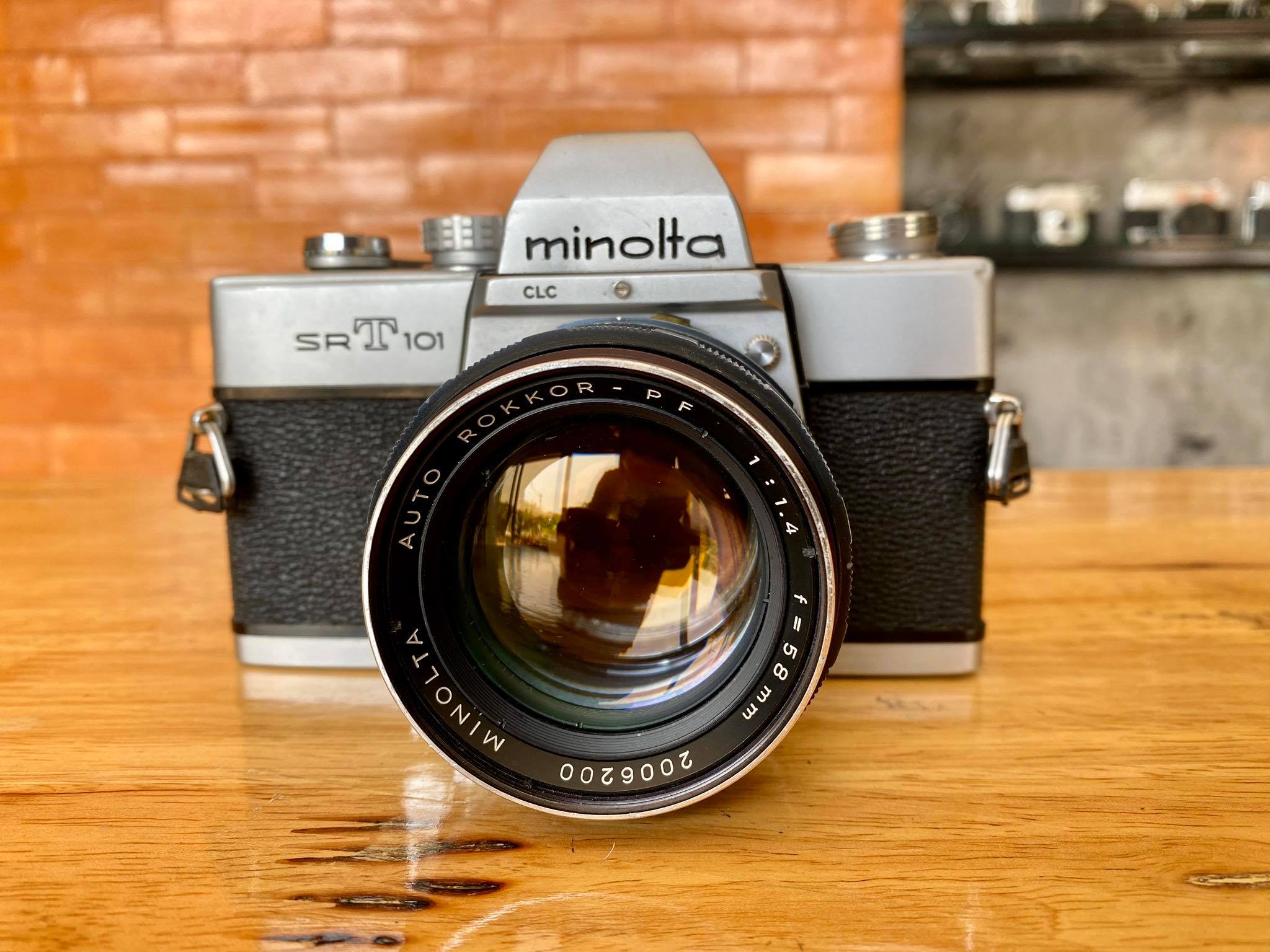 MINOLTA SRT101 MINOLTA AUTO ROKKOR-PF 58MM.F1.4