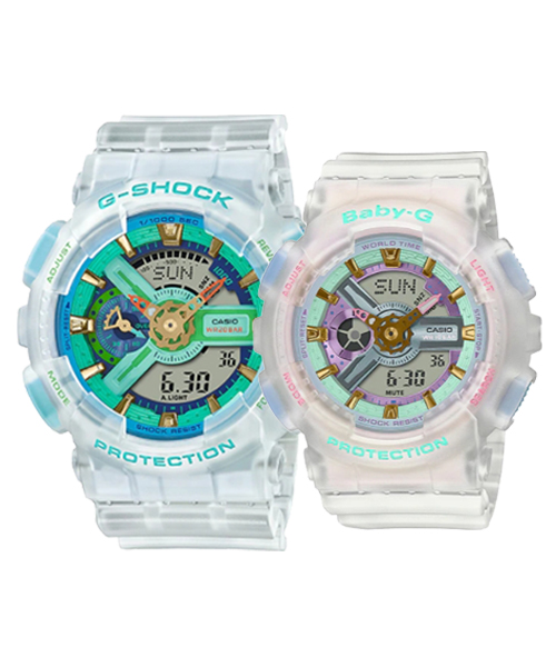 CASIO MID YEAR SALE G-SHOCK นาฬิกาข้อมือ นาฬิกากันน้ำ นาฬิกาของแท้ ประกันศูนย์ CMG 1 ปี รุ่น SLV-21A-7A นาฬิกาสีขาว