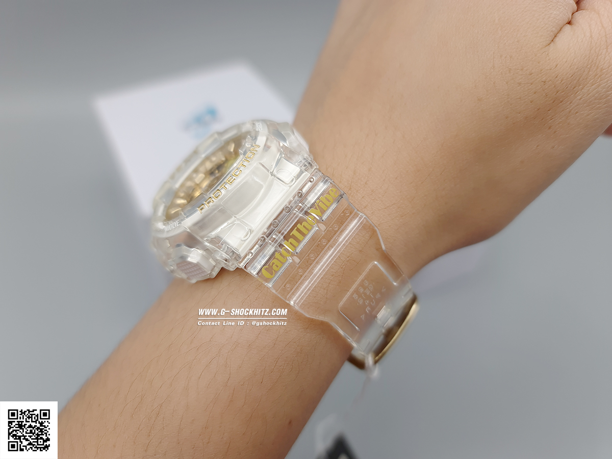 CASIO BABY-G นาฬิกาข้อมือ นาฬิกากันน้ำ นาฬิกาของแท้ ประกันศูนย์ CMG 1 ปี รุ่น BA-130CVG-7A นาฬิกาสีใส