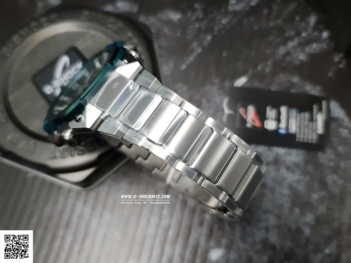 CASIO G-SHOCK นาฬิกาข้อมือ นาฬิกากันน้ำ นาฬิกาของแท้ ประกันศูนย์ CMG 1 ปี รุ่น GST-B400CD-1A3 นาฬิกาสีเงิน