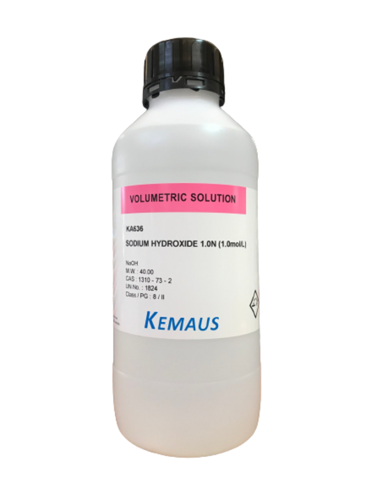 Sodium Hydroxide 1.0N (1.0mol/L), Volumetric Solution 1 L KemAus™