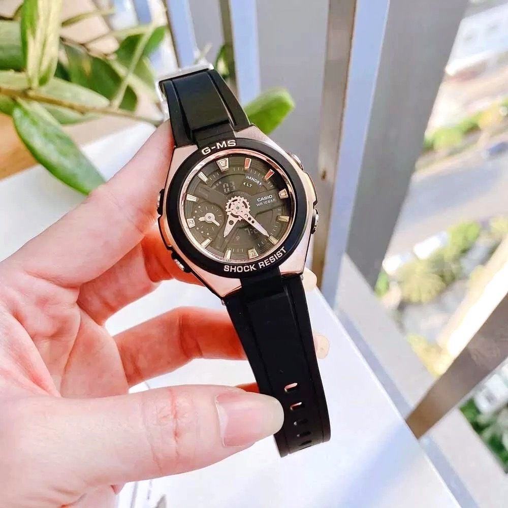 CASIO MID YEAR SALE G-MS พร้อมส่ง นาฬิกาข้อมือ นาฬิกากันน้ำ นาฬิกาของแท้ ประกันศูนย์ CMG 1 ปี รุ่น MSG-400G-1A1 นาฬิกาสีดำ