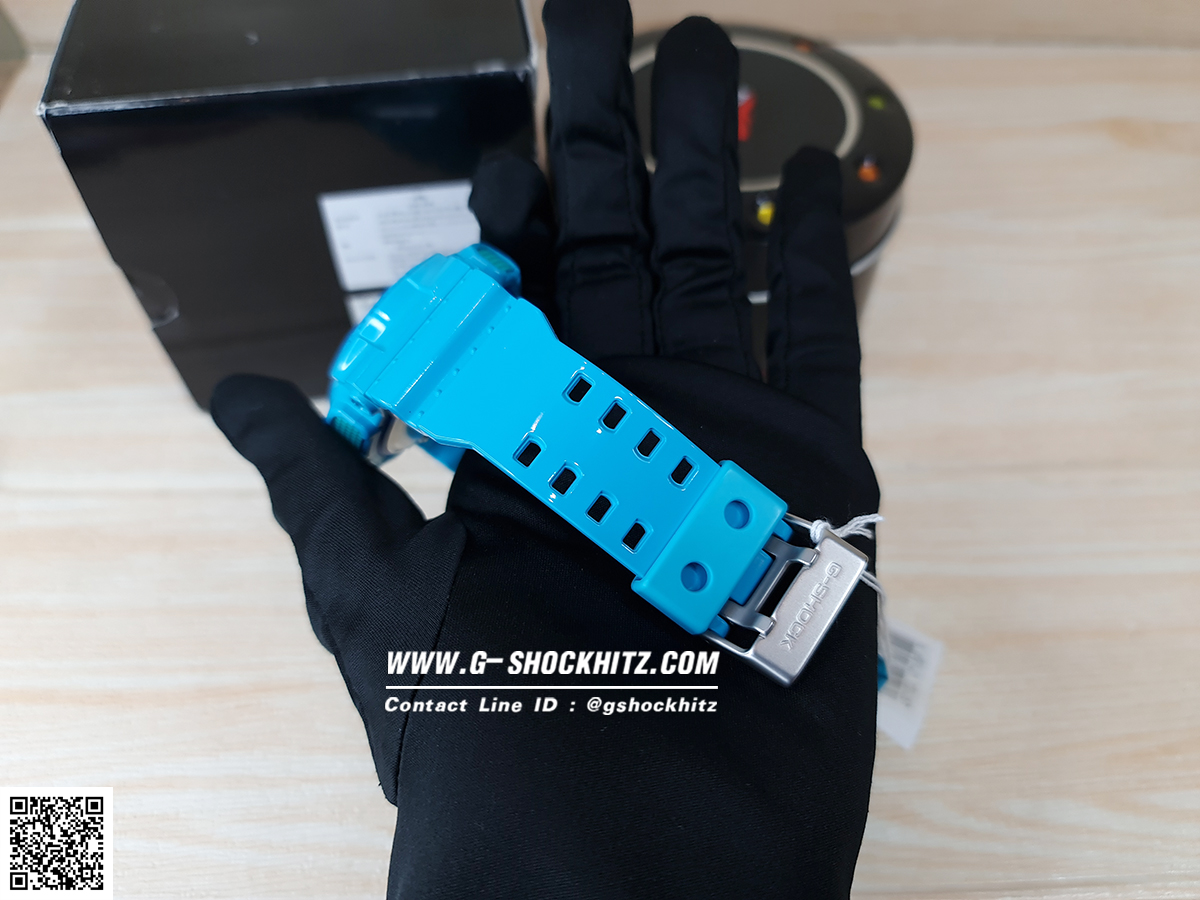 CASIO G-SHOCK G-SHOCK นาฬิกาข้อมือ นาฬิกากันน้ำ นาฬิกาของแท้ ประกันศูนย์ CMG 1 ปี รุ่น GA-110B-2 นาฬิกาสีฟ้า