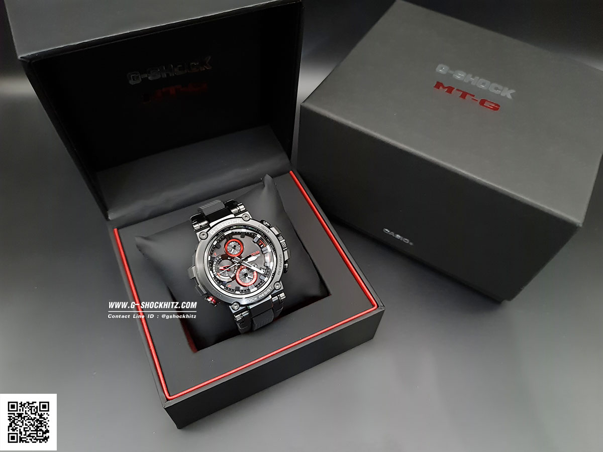 CASIO G-SHOCK นาฬิกาข้อมือ นาฬิกากันน้ำ นาฬิกาของแท้ ประกันศูนย์ CMG 1 ปี รุ่น MTG-B1000B-1A นาฬิกาสีดำ