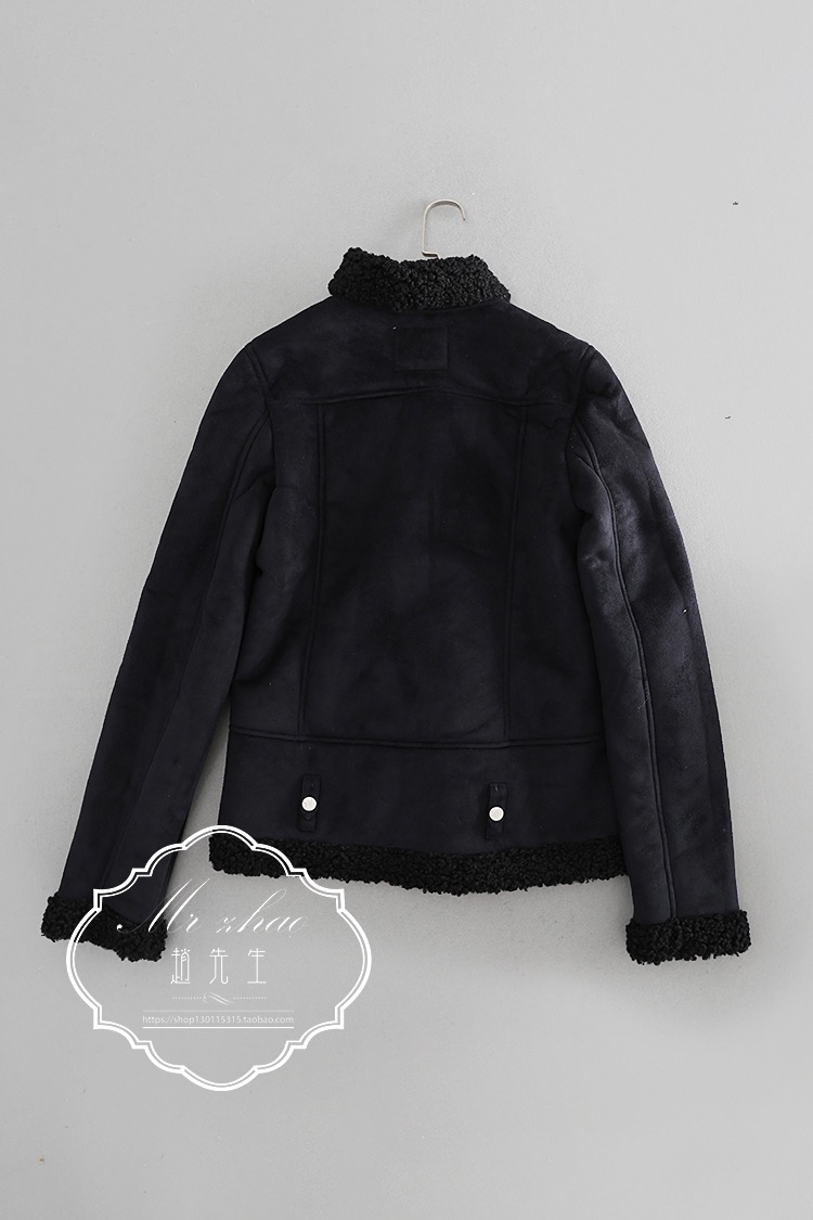 เสื้อโค้ท กันหนาว Pea coat หนังกลับ สีดำ REVIEW ดำ