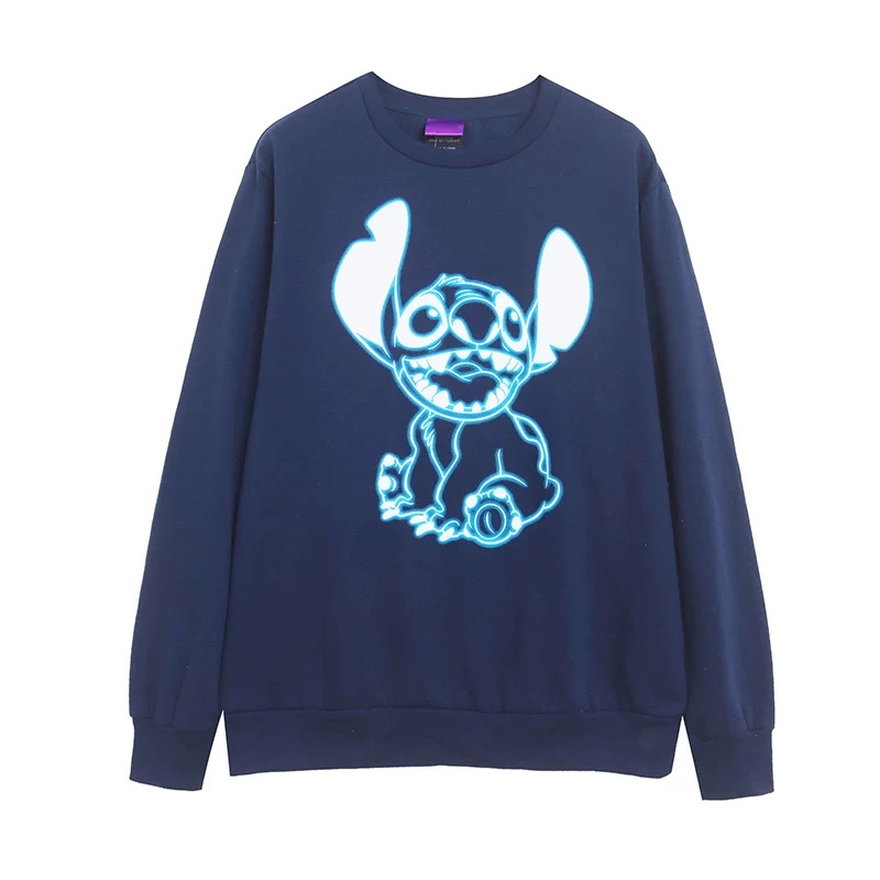 เสื้อฮู้ด วอร์ม สเวตเตอร์ Disney stitch ohana ลายการ์ตูนมิคกี้ งาน DISNEYงานสวย Steamboat willie สำเนา สำเนา ดำ