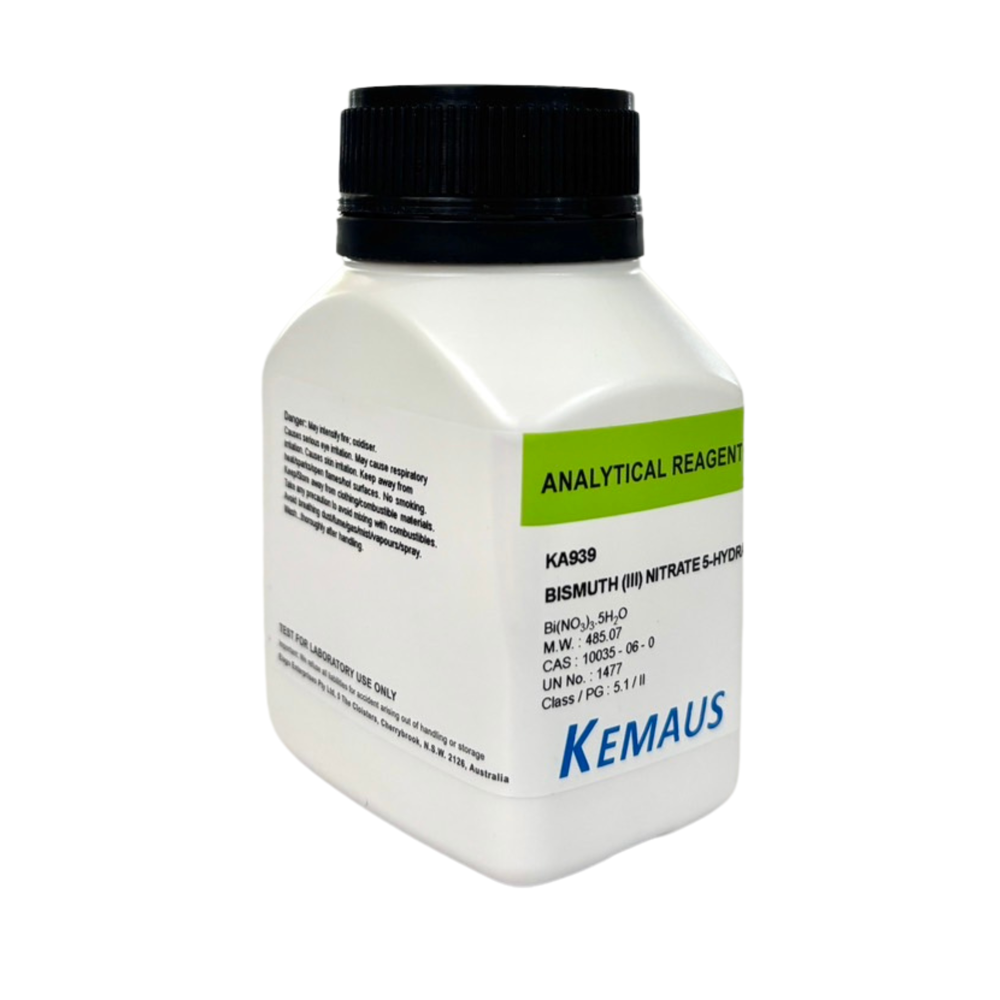 Bismuth (III) Nitrate 5-hydrate, AR 100 g. KemAus™