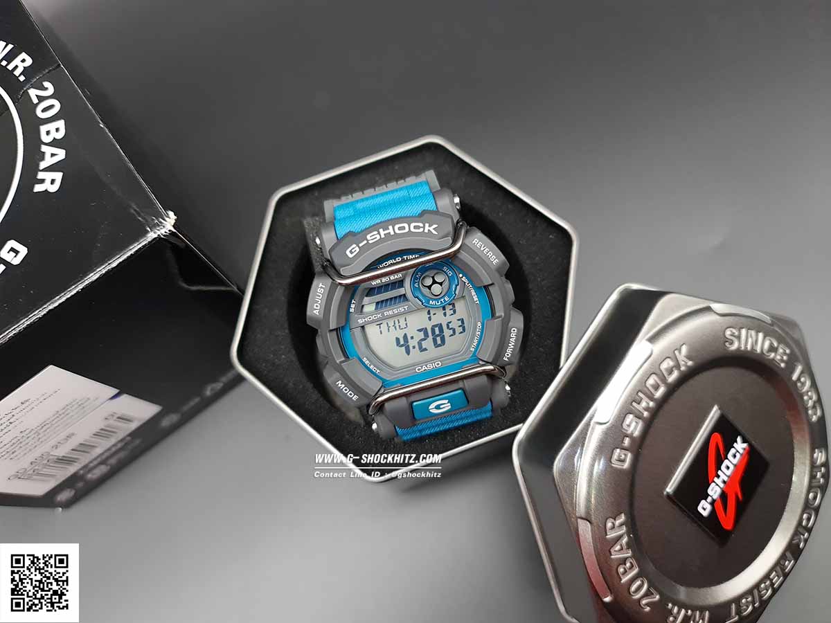 CASIO G-SHOCK นาฬิกาข้อมือ นาฬิกากันน้ำ นาฬิกาของแท้ ประกันศูนย์ CMG 1 ปี รุ่น GD-400-2D นาฬิกาสีน้าเงิน