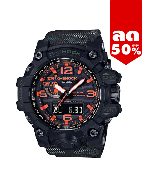 CASIO G-SHOCK นาฬิกาข้อมือ นาฬิกากันน้ำ นาฬิกาของแท้ ประกันศูนย์ CMG 1 ปี รุ่น GWG-1000MH-1A นาฬิกาสีดำ