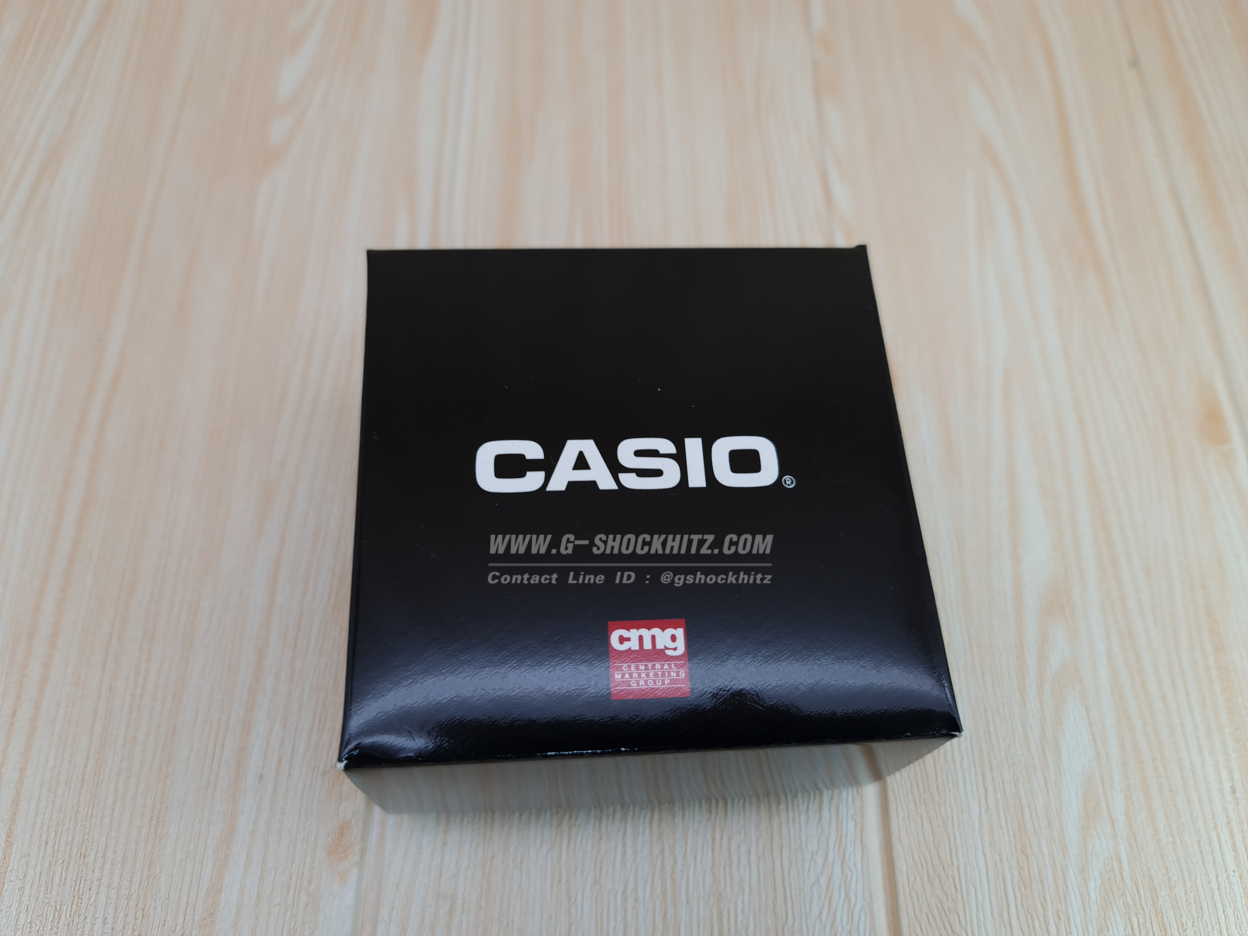 CASIO กล่องกระดาษใส่นาฬิกาCASIOฝาบนมีหมอน คาสิโอ กล่องนาฬิกาข้อมือ กล่องนาฬิกาของแท้ กล่องนาฬิกาสีดำ