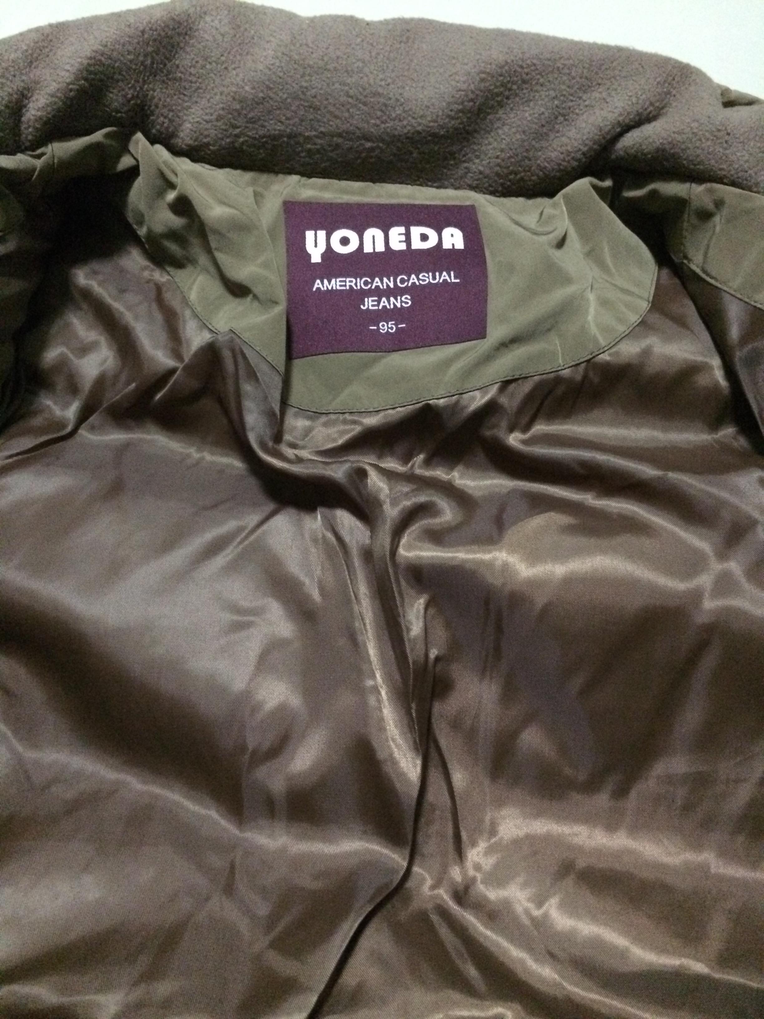 เสื้อกันหนาวขนเป็ด เสื้อขนเป็ด สีน้ำตาล แบรนด์เนมหรู เกาหลี YONEDA แท้100% เนื้อหนาอุ่นมากคะ size M/L