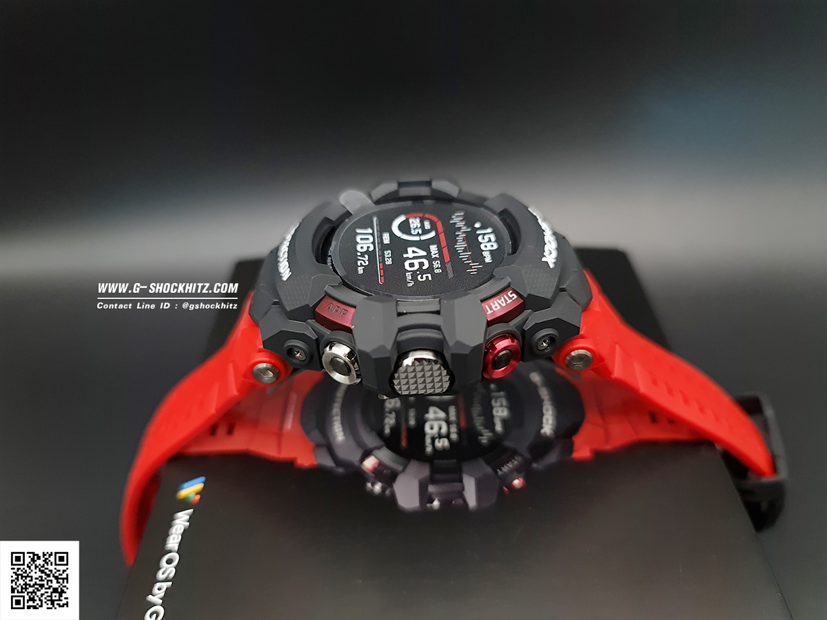 CASIO G-SHOCK นาฬิกาข้อมือ นาฬิกากันน้ำ นาฬิกาของแท้ ประกันศูนย์ CMG 1 ปี รุ่น GSW-H1000-1A4 นาฬิกาสีแดง