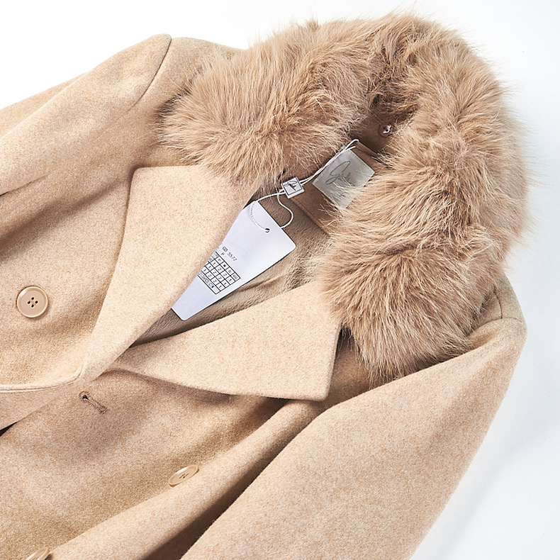 เสื้อโค้ท โค้ทวูลแต่งเฟอร์ เสื้อกันหนาว Trench coat โค้ทยาว ปกเฟอร์ trench coat fur collar ✨GIADA ✨ (ปกเฟอร์ถอดได้ค่ะ) WY1284