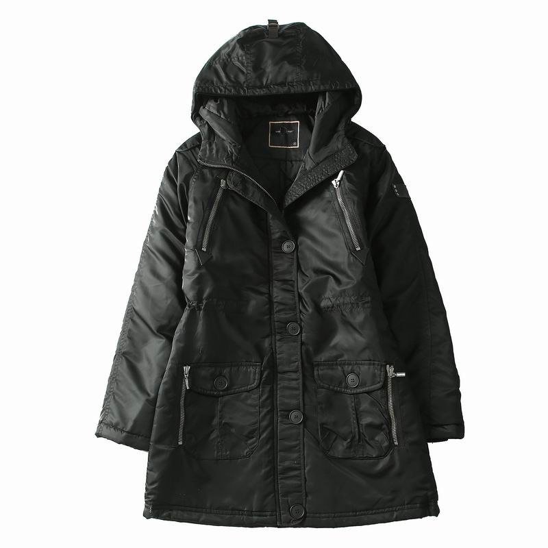 U.S. Polo ASSN. เสื้อกันหนาว เสื้อฮู้ดเฟอร์ บุนวมอุ่น สีนู้ดกะปิ แบรนด์ U.S. POLO ASSN. (padded puffer coat สำเนา กะปิ