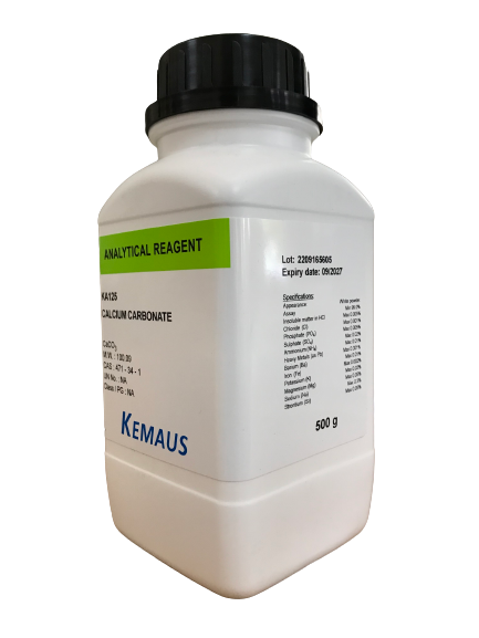 Calcium Carbonate, AR 500 g. KemAus™