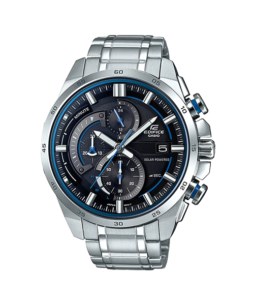 CASIO EDIFICE นาฬิกาข้อมือ นาฬิกากันน้ำ นาฬิกาของแท้ ประกันศูนย์ CMG 1 ปี รุ่น EQS-600D-1A2 นาฬิกาสีเงิน