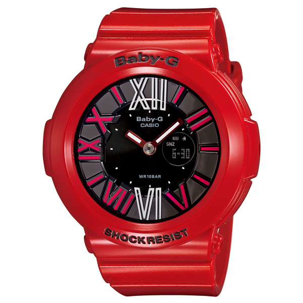CASIO BABY-G นาฬิกาข้อมือ นาฬิกากันน้ำ นาฬิกาของแท้ ประกันศูนย์ CMG 1 ปี รุ่น BGA-160-4B นาฬิกาสีแดง