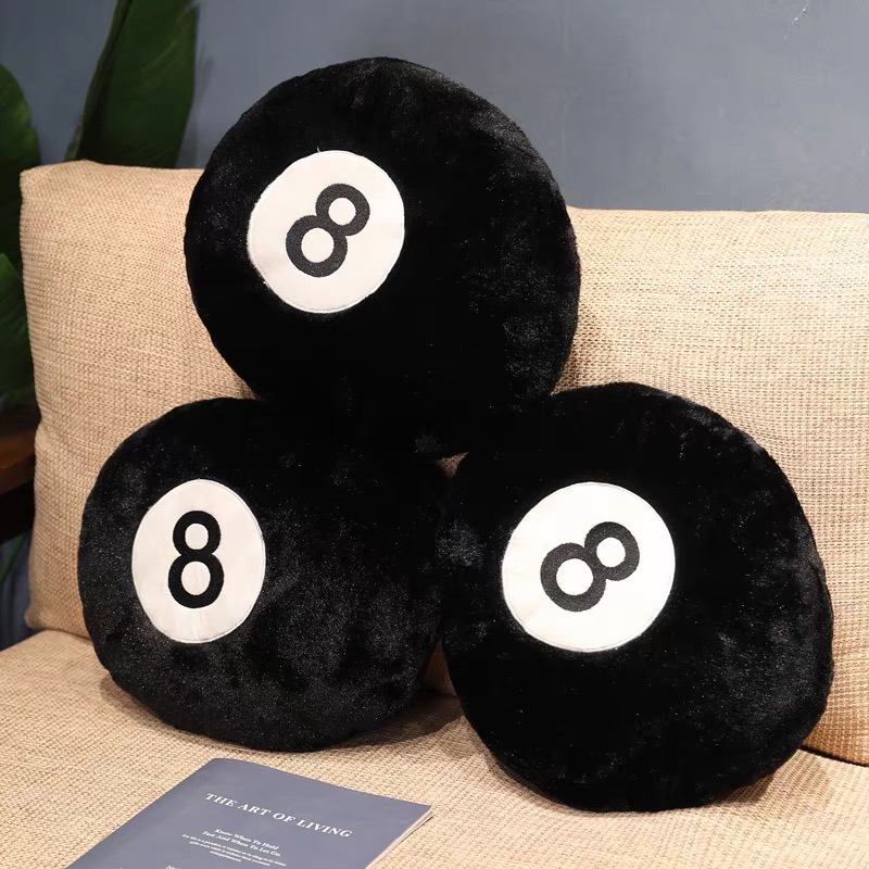 8ball หมอนเลข8 สีดำ ขนาด35cm /50cm
