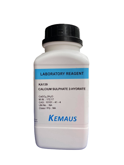 Calcium Sulphate 2-hydrate, Lab 500 g. "KemAus"
