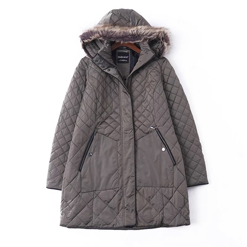 Isabell เสื้อกันหนาว ติดฮูท เสื้อcoat แบรนด์ แต่งซับขนอุ่นด้านใน Isabell ขนเฟอร์ &ฮู้ดถอดได้ค่ะ น้ำตาลอมเทา