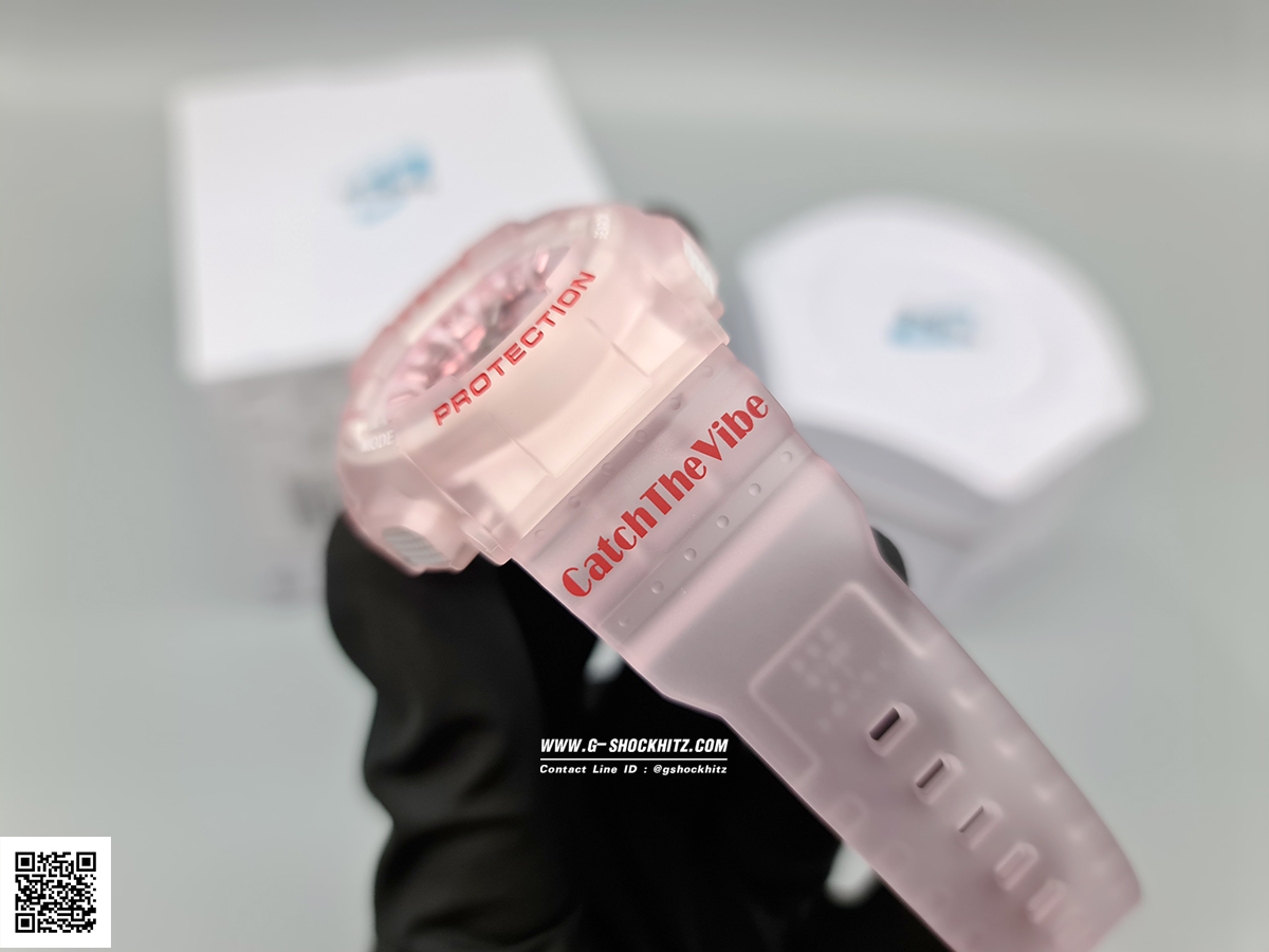 CASIO BABY-G นาฬิกาข้อมือ นาฬิกากันน้ำ นาฬิกาของแท้ ประกันศูนย์ CMG 1 ปี รุ่น BA-130CV-4A นาฬิกาสีชมพู