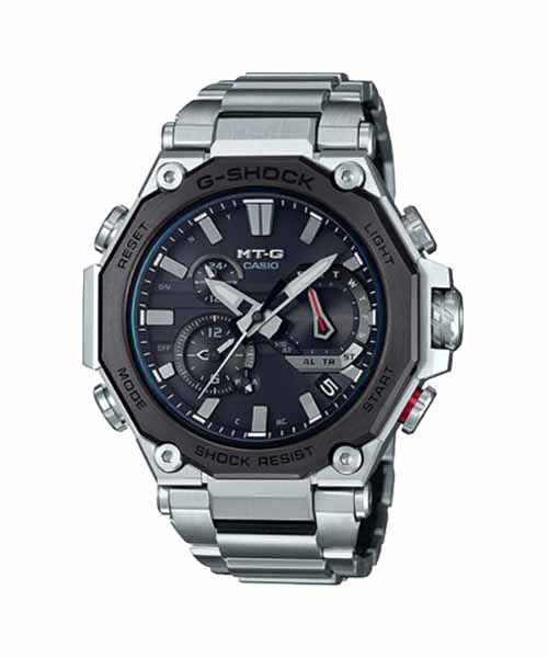 CASIO MID YEAR SALE G-SHOCK นาฬิกาข้อมือ นาฬิกากันน้ำ นาฬิกาของแท้ ประกันศูนย์ CMG 1 ปี รุ่น MTG-B2000D-1A นาฬิกาสีเงิน