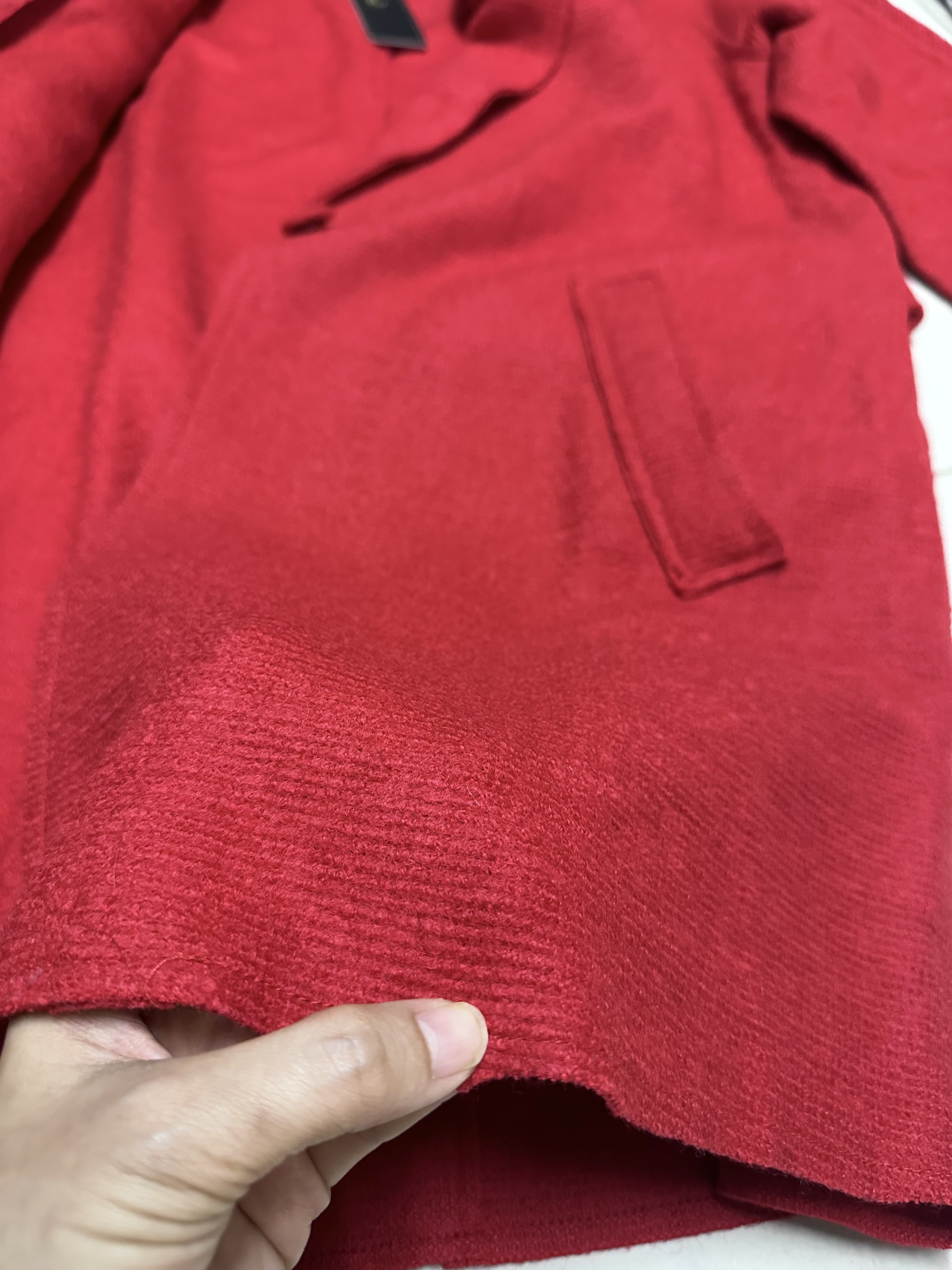 เสื้อโค้ท peacoat เสื้อโค้ทเฟอร์ โค้ทสีแแดง แบรนด์ La chapelle