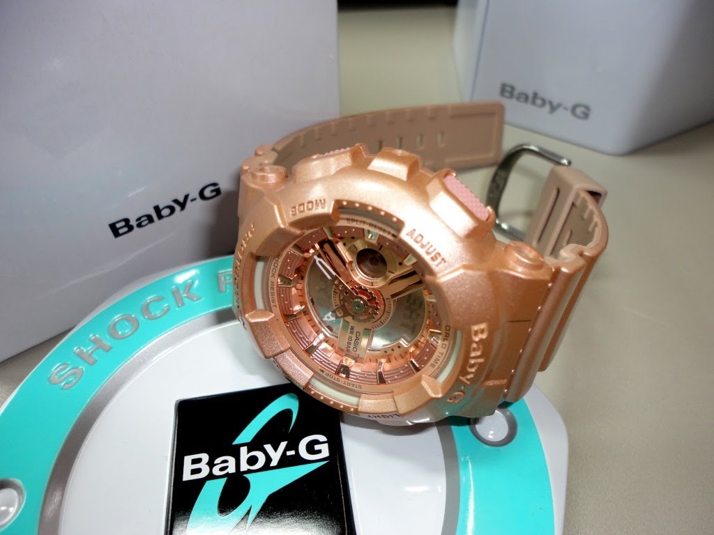 CASIO BABY-G นาฬิกาข้อมือ นาฬิกากันน้ำ นาฬิกาของแท้ ประกันศูนย์ CMG 1 ปี รุ่น BA-111-4A นาฬิกาสีชมพู