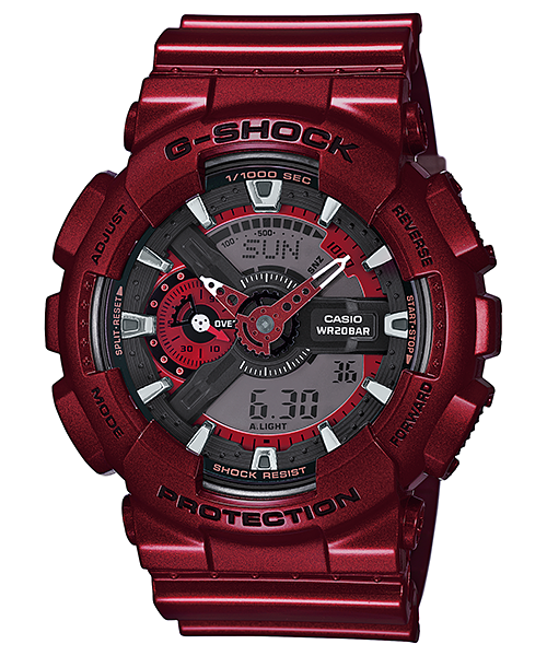 CASIO G-SHOCK นาฬิกาข้อมือ นาฬิกากันน้ำ นาฬิกาของแท้ ประกันศูนย์ CMG 1 ปี รุ่น GA-110NM-4A นาฬิกาสีแดง