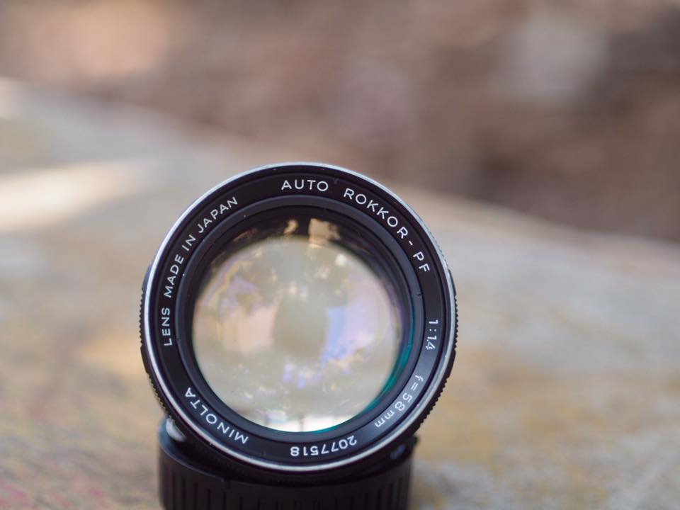 MINOLTA AUTO ROKKOR-PF 58MM. F1.4 MD MOUNT