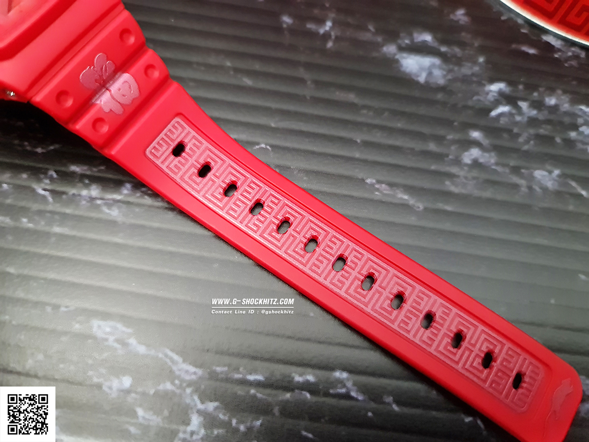 CASIO MID YEAR SALE G-SHOCK พร้อมส่ง นาฬิกาข้อมือ นาฬิกากันน้ำ นาฬิกาของแท้ ประกันศูนย์ CMG 1 ปี รุ่น GA-2100CNY-4 นาฬิกาสีแดง