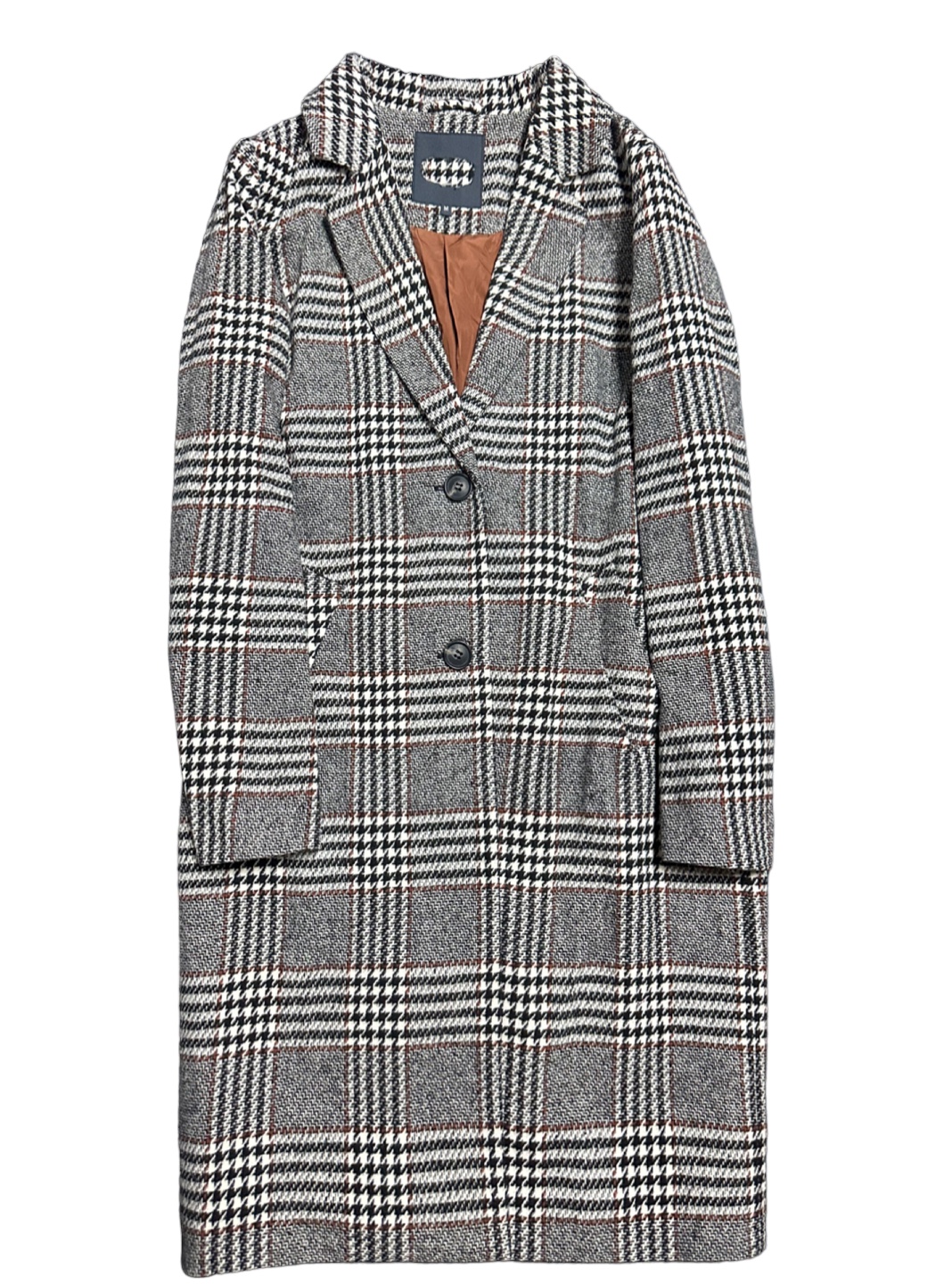 เสื้อโค้ท เสื้อกันหนาว เนื้อผ้าสักหลาดวูล checked coat แบรนด์ reserved สำเนา สำเนา