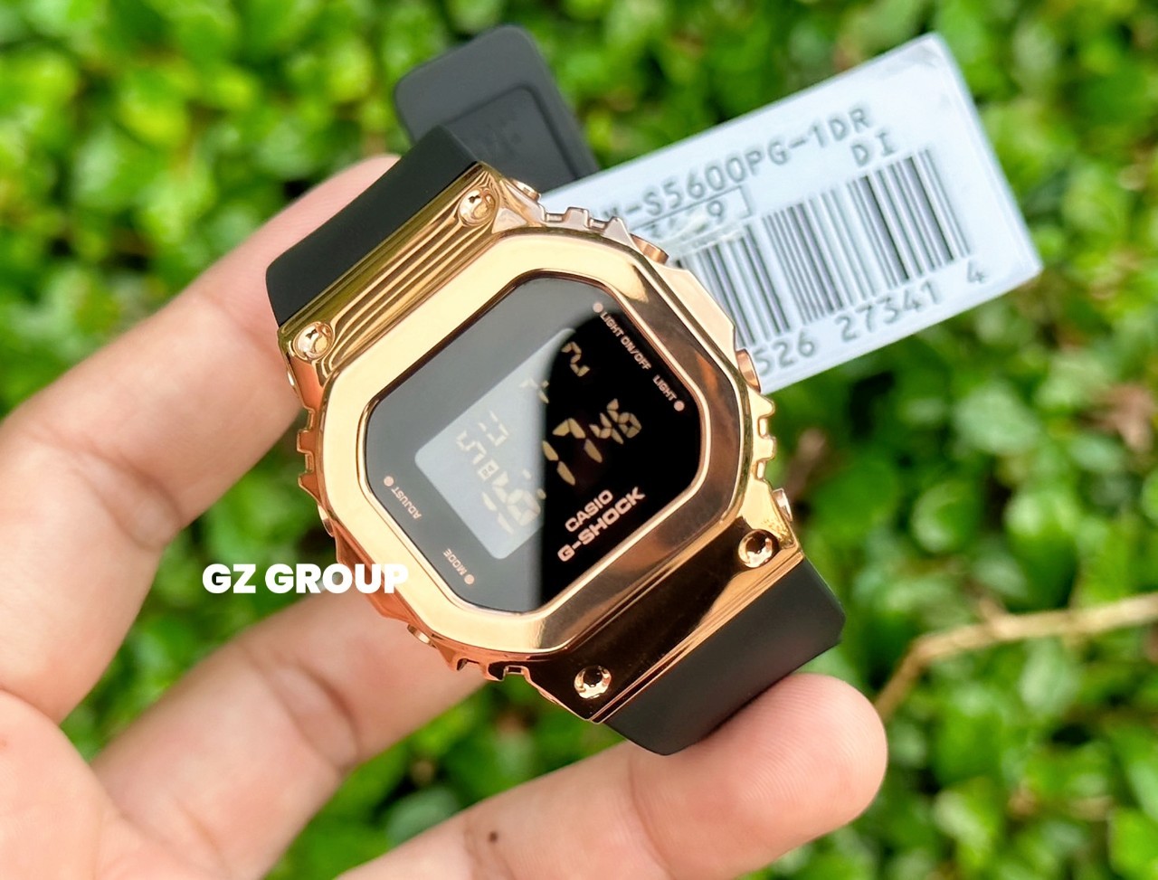 CASIO MID YEAR SALE G-SHOCK พร้อมส่ง นาฬิกาข้อมือ นาฬิกากันน้ำ นาฬิกาของแท้ ประกันศูนย์ CMG 1 ปี รุ่น GM-S5600PG-1 นาฬิกาสีดำ