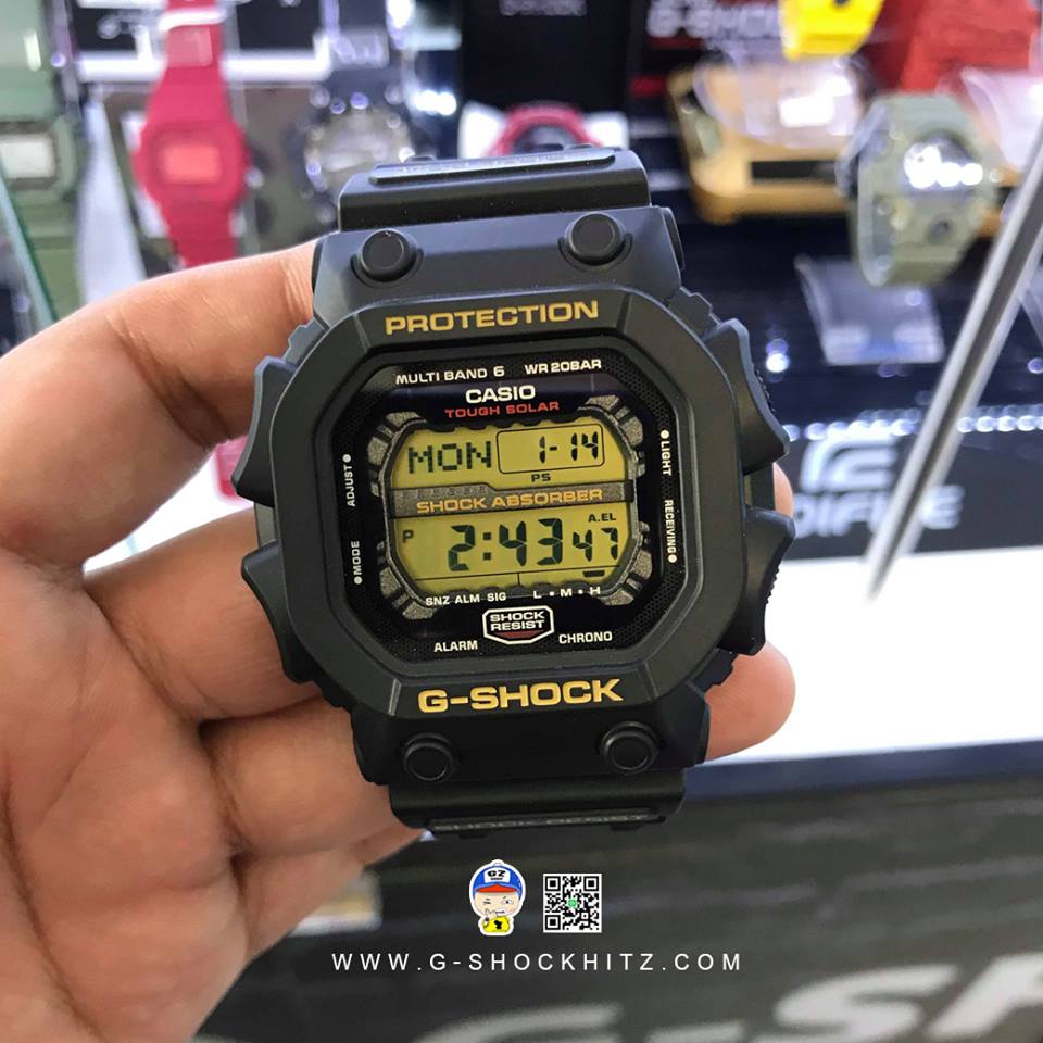 CASIO G-SHOCK นาฬิกาข้อมือ นาฬิกากันน้ำ นาฬิกาของแท้ ประกันศูนย์ CMG 1 ปี รุ่น GXW-56-1BJ นาฬิกาสีดำ