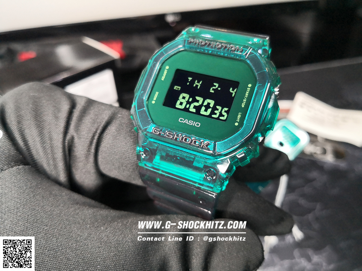 CASIO G-SHOCK นาฬิกาข้อมือ นาฬิกากันน้ำ นาฬิกาของแท้ ประกันศูนย์ CMG 1 ปี รุ่น DW-5600SB-3D นาฬิกาสีเขียว