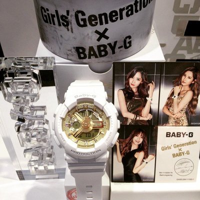 CASIO BABY-G นาฬิกาข้อมือ นาฬิกากันน้ำ นาฬิกาของแท้ ประกันศูนย์ CMG 1 ปี รุ่น BA-111GGA-7A นาฬิกาสีขาว