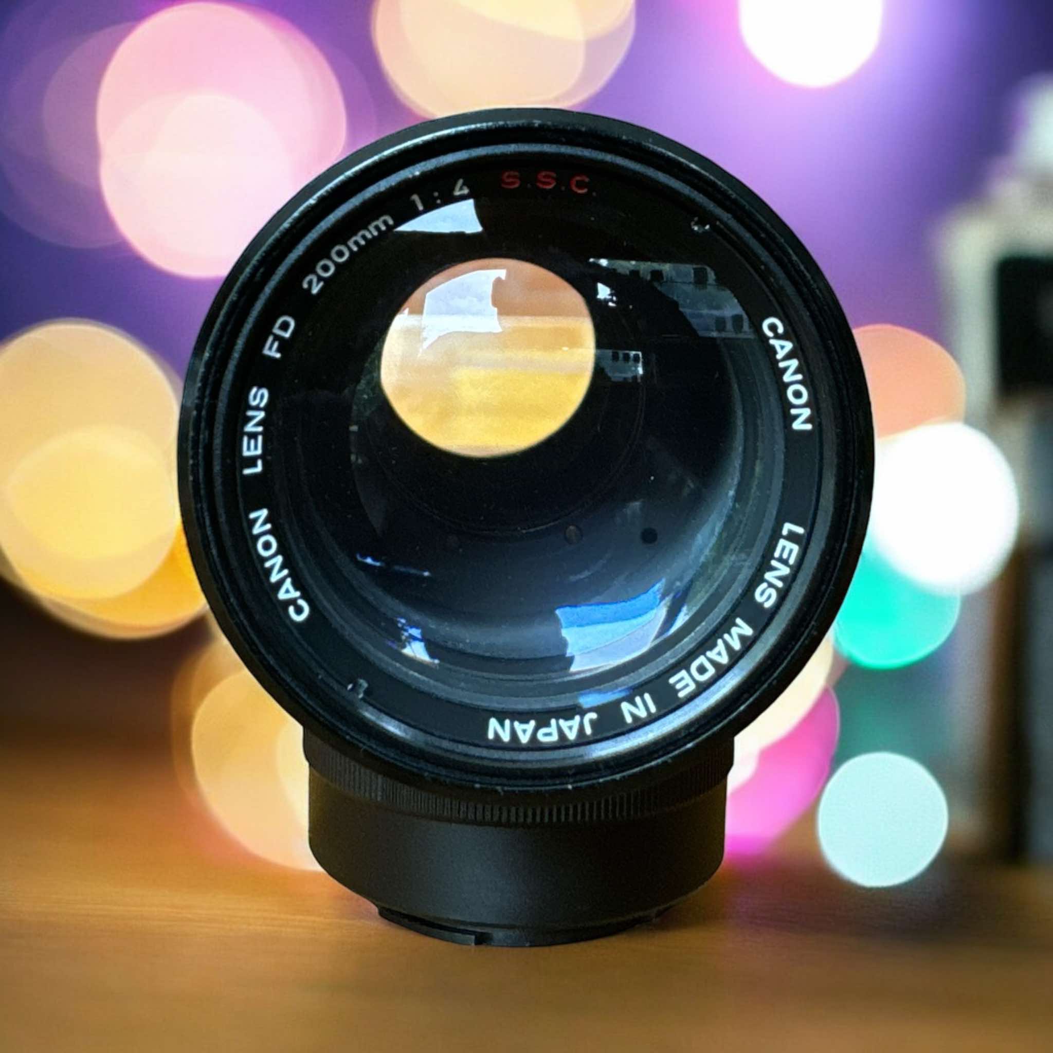 CANON LENS FD 200MM.F4 S.S.C FD MOUNT