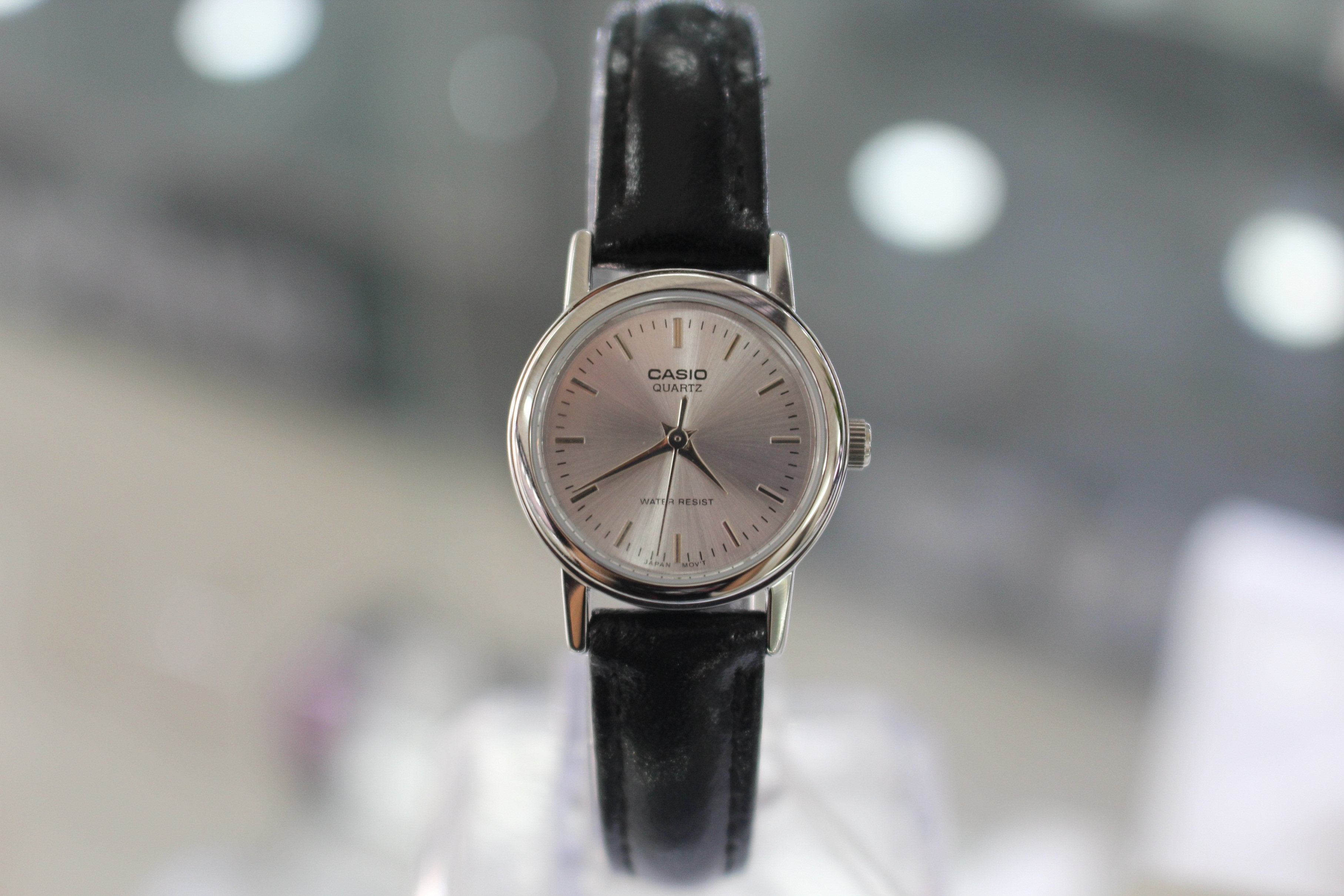 CASIO นาฬิกาคาสิโอ นาฬิกาข้อมือ นาฬิกากันน้ำ นาฬิกาของแท้ ประกันศูนย์ CMG 1 ปี รุ่น LTP-1095E-7A นาฬิกาสีดำ