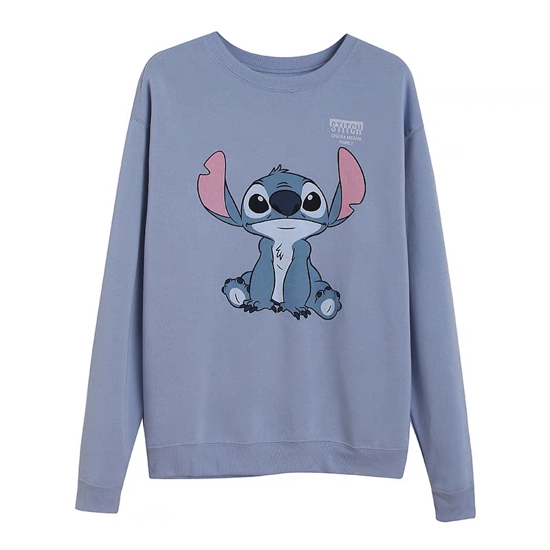 เสื้อ stitch Disney เสื้อยืด แขนยาว สีฟ้าเทา ลายการ์ตูน STITCH งานสวย มากคะ สำเนา สำเนา สำเนา สำเนา ฟ้า