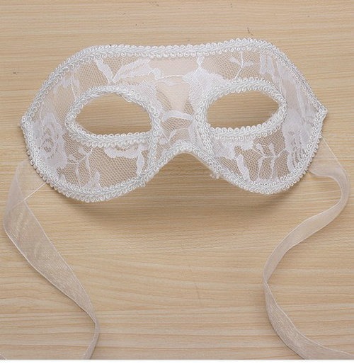 หน้ากากใสผ้าลูกไม้ หน้ากากปาร์ตี้ หน้ากากแฟนซี หน้ากากฮาโลวีน หน้ากากคอสเพลย์ เรียบหรูดูแพง ตกแต่งด้วยลูกไม้สุดน่ารัก