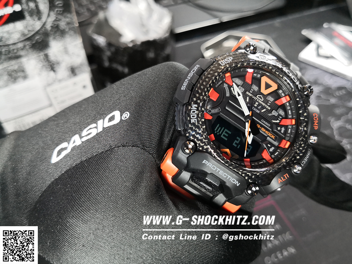 CASIO G-SHOCK นาฬิกาข้อมือ นาฬิกากันน้ำ นาฬิกาของแท้ ประกันศูนย์ CMG 1 ปี รุ่น GR-B200-1A9 นาฬิกาสีส้ม