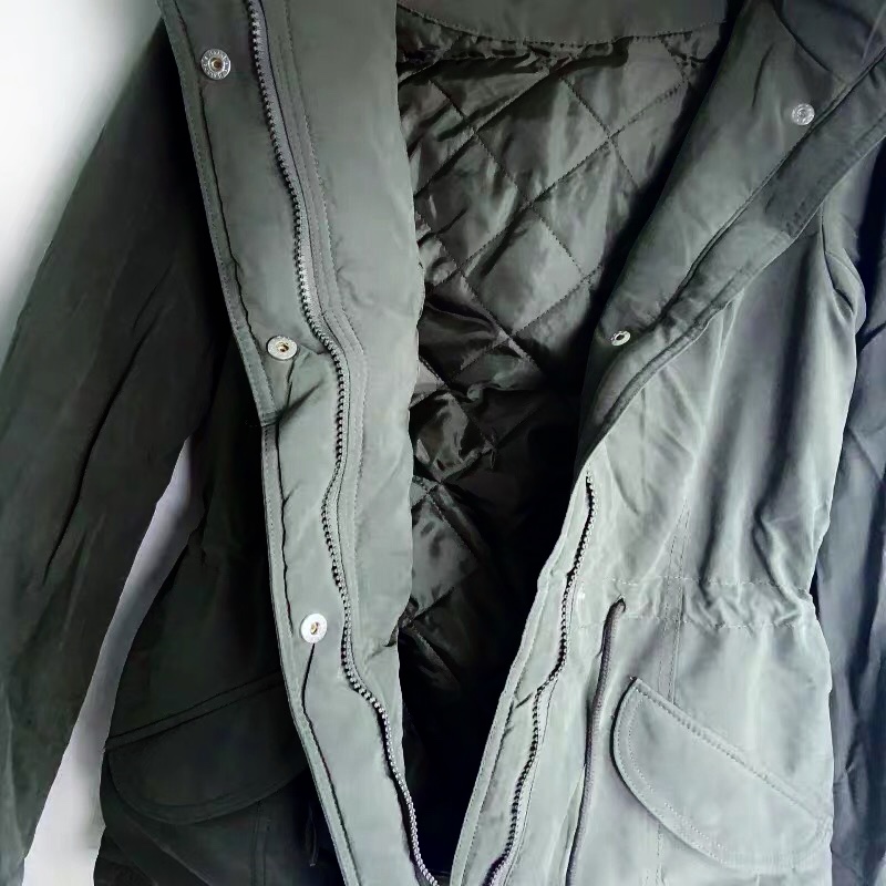 Only เสื้อโค้ทฮู้ดกันหนาว เสื้อปาร์กา parka สีดำ แบรนด์Only (ขนเฟอร์ถอดได้ค่ะ) ดำ