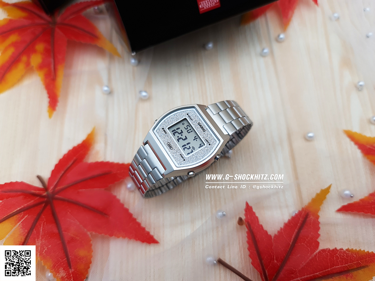 CASIO MID YEAR SALE นาฬิกาคาสิโอ พร้อมส่ง นาฬิกาข้อมือ นาฬิกากันน้ำ นาฬิกาของแท้ BTS ประกันศูนย์ CMG 1 ปี รุ่น B640WDG-7 นาฬิกาสีเงิน